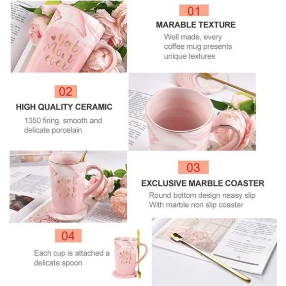 Best Mom Ever Coffee Mug Mom Mother Gifts Novelty Gifts for Mom from Daughter - Picture 6 of 6